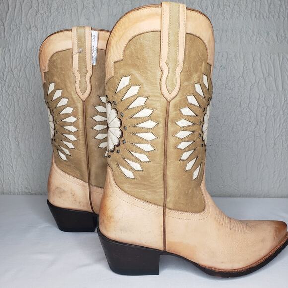 Tecovas By Kristopher Brock The Sadie Leather Boots Womens 9.5 Western SAMPLE - Picture 5 of 16